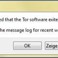 Fehlermeldung bei installation
