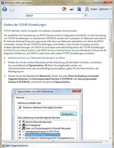 DHCP Hilfe - (PC, Internet, Windows 7)