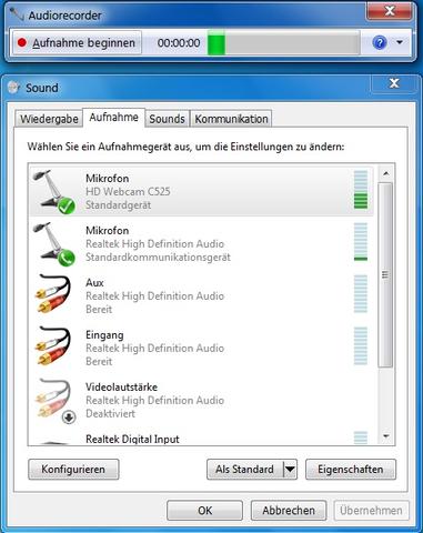 Aufnahmegeräte - (USB, Headset, Mikrofon)