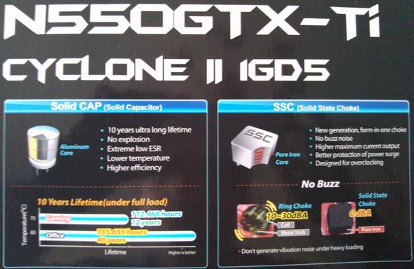 N550GTX-Ti CYCLONE II 1GD5 Bauteile - (Grafikkarte, Unterschied)