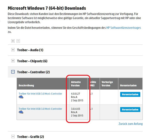 Bild 1 - (Treiberprobleme, Win 7 Treiber, Pro 64 bit)
