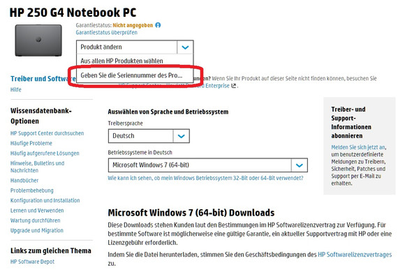 Bild 2 - (Treiberprobleme, Win 7 Treiber, Pro 64 bit)