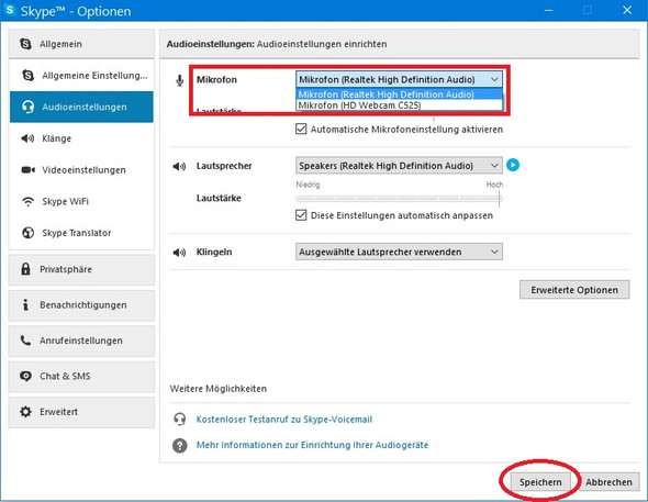 Skype Gesprachspartner Kann Mich Nicht Horen Wieso Laptop