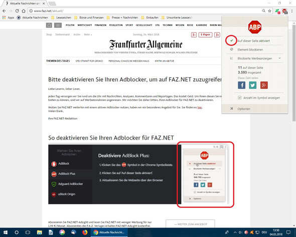- (Firefox, AdBocker)