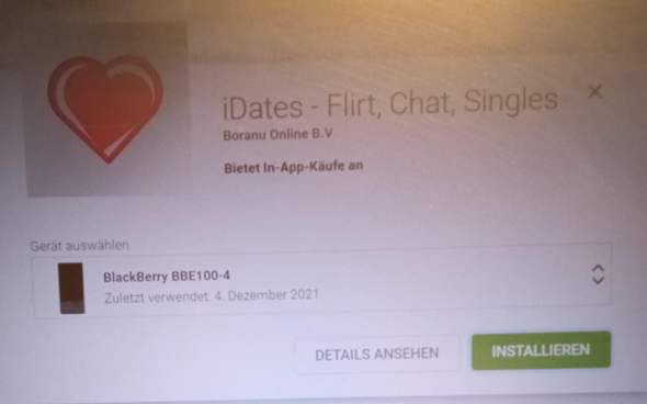 - (Play Store, Installierte apps)