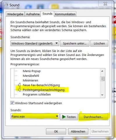 - (Windows 7, Email, Sound)