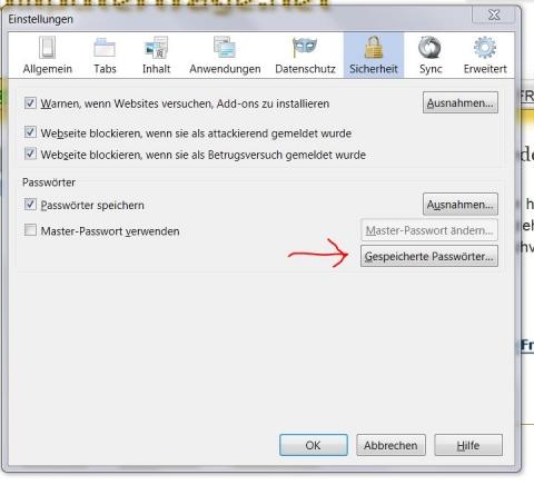 - (Firefox, Passwort, Vergessen)