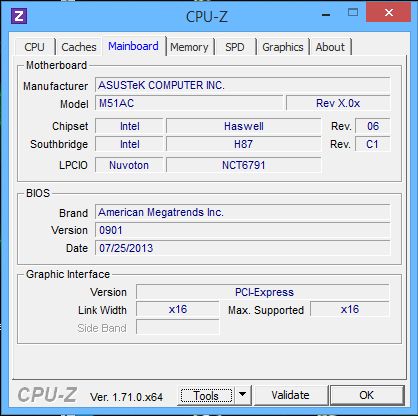 Motherboard-Info laut CPU-Z - (ASUS M51AC Motherboard, Motherboard Handbuch M51AC, ASUS Handbuch M51AC)