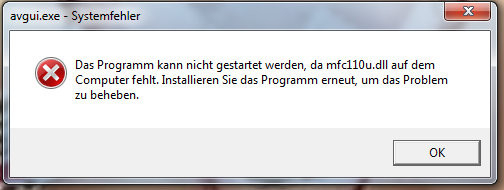 Der Systemfehler - (Windows 7, Registry, avgui.exe)