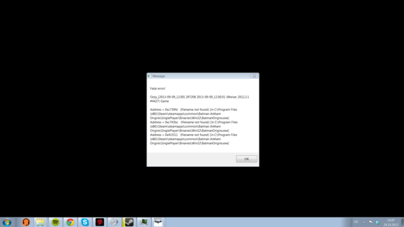 Fehlermeldung bei manchen Abstürzen - (Windows 7, Spiele, absturz)