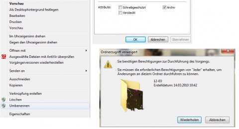 DATEI lässt sich NICHT LÖSCHEN? Blau-Gelbes-Schild Symbol ...