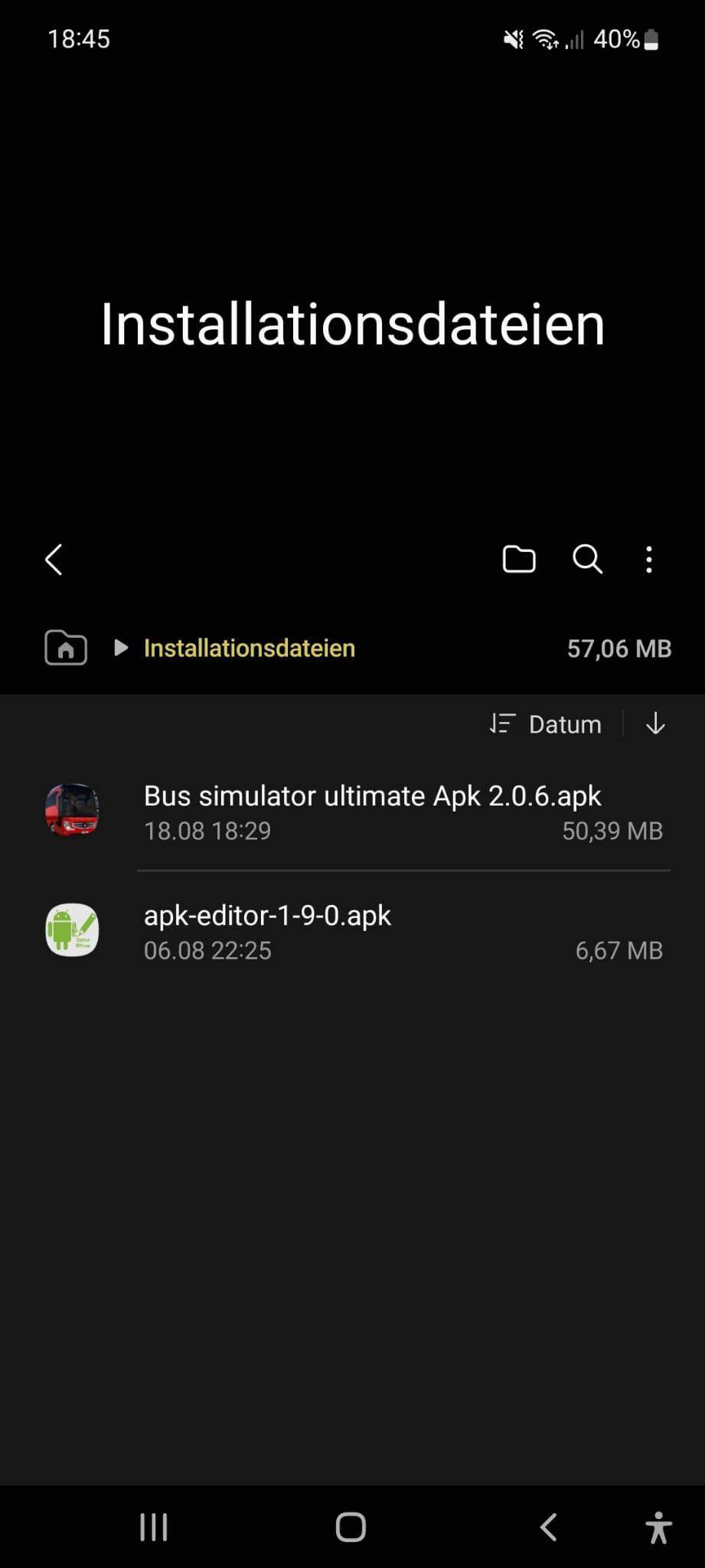 Die App wurde nicht installiert, da das Paket offenbar ungültig ist? (Android)
