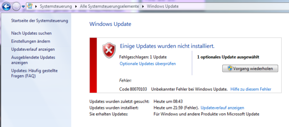 Update - (PC, Windows 7, update)