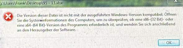 Fehlermeldung bei Windows 7?