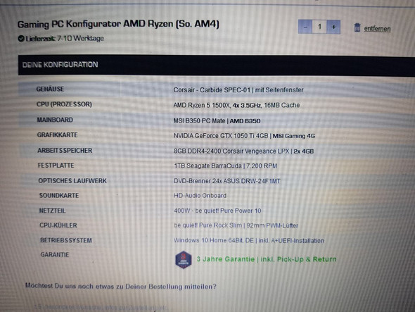 Mifcom.de Konfiguration - (Hardware, Mifcom.de)