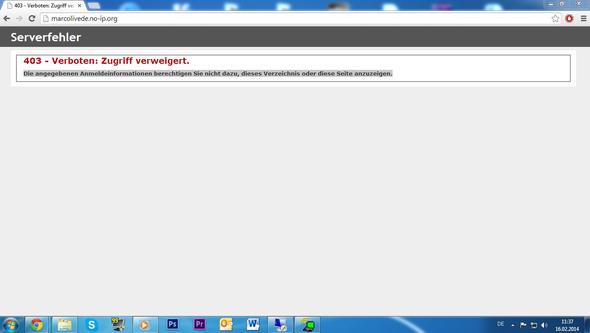 Fehlermeldung - (Server, HTTP)