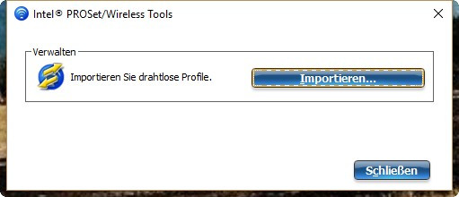Intel PRO Wireless Set verlangt drahtlose Profile - (Netzwerk, Wireless, Intel Pro)
