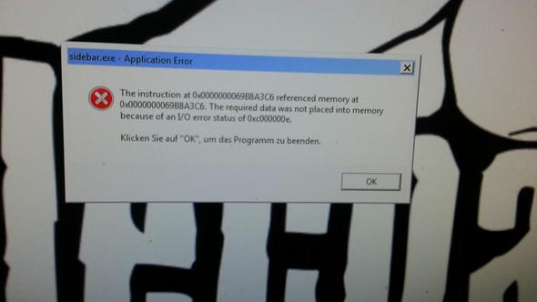 Fehlermeldung - (PC, Computer, Windows 7)