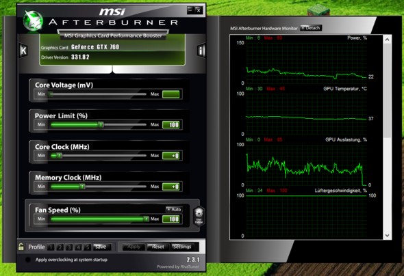 Direkt nach einer Runde Battlefield 3 aufgenommen - (Computer, Grafikkarte, Treiber)