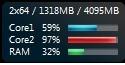 CPU Auslastung - (Windows 7, CPU Auslastung, NT Kernel)