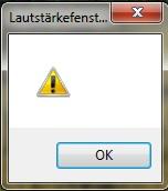 Lautstärkefenster - (Probleme, USB, Lautstärke)