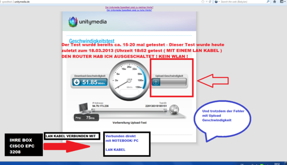 Uniteymedia Speedtest - (Internet, dsl, Geschwindigkeit)