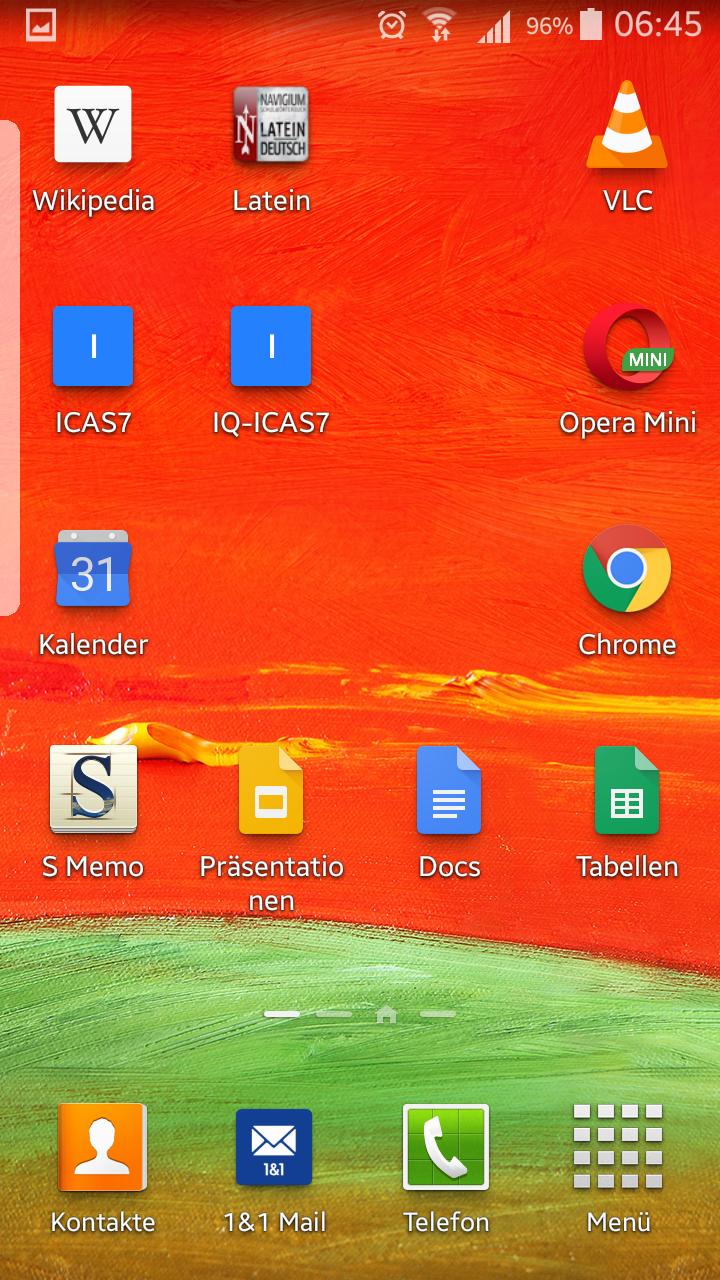 Smartphone - Was ist das für ein transparenter Balken links am ...