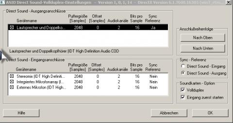 Optionen für die Sound verteilung - (Computer, software, Windows 7)