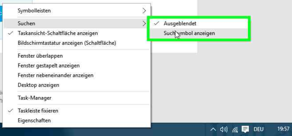 Nur um zu zeigen wie das bei mir aussieht^^ - (Windows, Windows 10, Suche)