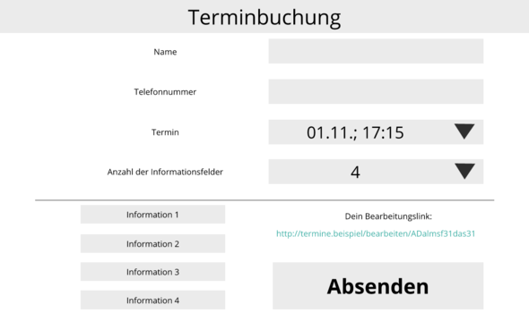 Beispielseite - (Programmierung, Web, Terminkalender)