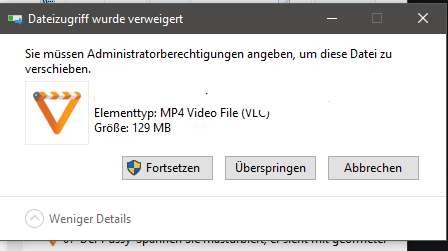 Warum kann ich meine eigenen Dateien nicht bearbeiten?