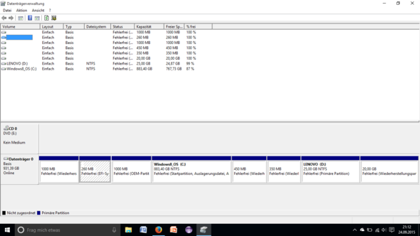 Datenträgerverwaltung - (SSD, Partition, Umstieg)