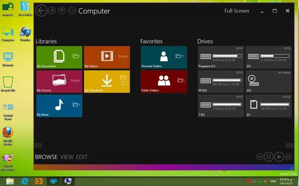 Die Ansicht die ich haben möchte. - (Windows 8, ändern, Ansicht)