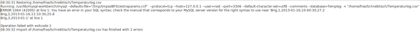 Fehlermeldung - (Ubuntu, MySQL, Workbench)