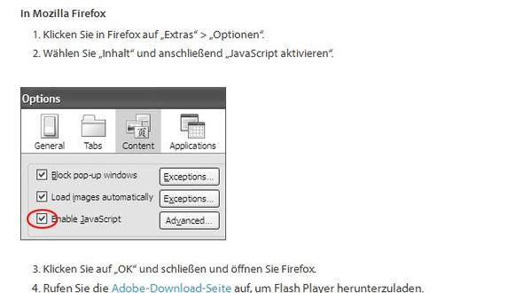 Javascript aktivieren in Firefox - (JavaScript aktivieren, in Firefox)