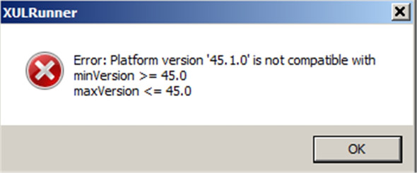 Thunderbird-Fehleranzeige - (Windows 7, Thunderbird, Updatefehler)