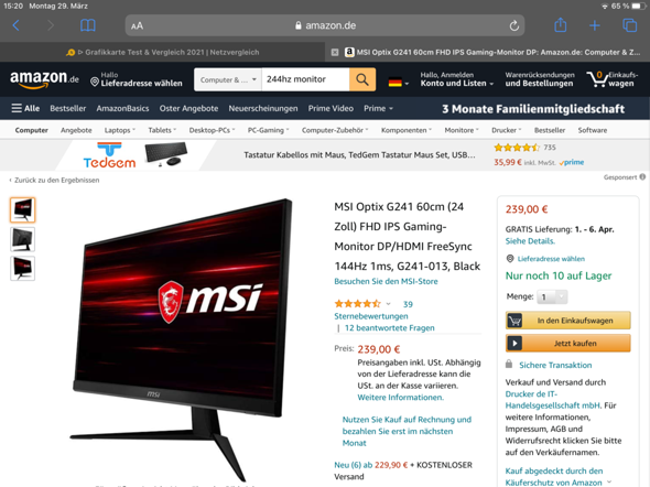 - (PC, Gaming, Monitor)