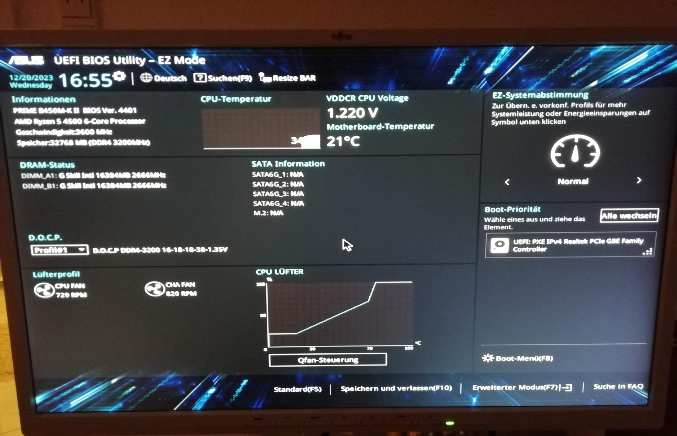 Wieso automatischer Start der BIOS-Übersicht? (Booten, Boot, starten)