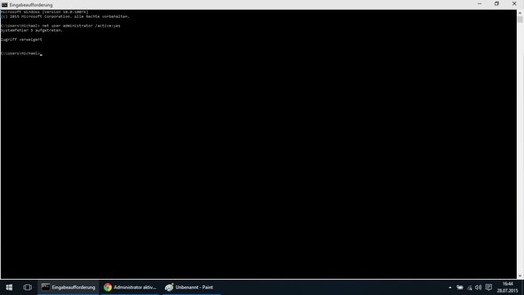 Eingabeaufforderung - (Windows 10, Administrator, Aktivierung)