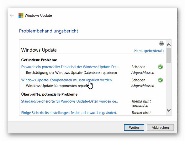 - (Windows 10, Update 1803)