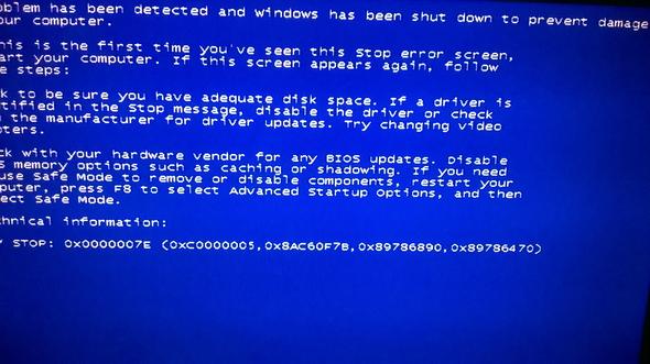 Das ist er.. Danke für die hilfe! - (Windows 7, Bluescreen)