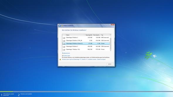 Wie ihr seht kann ich meine Partitionen nicht formatieren und auch nicht windwos - (Windows 7, windwos 8)